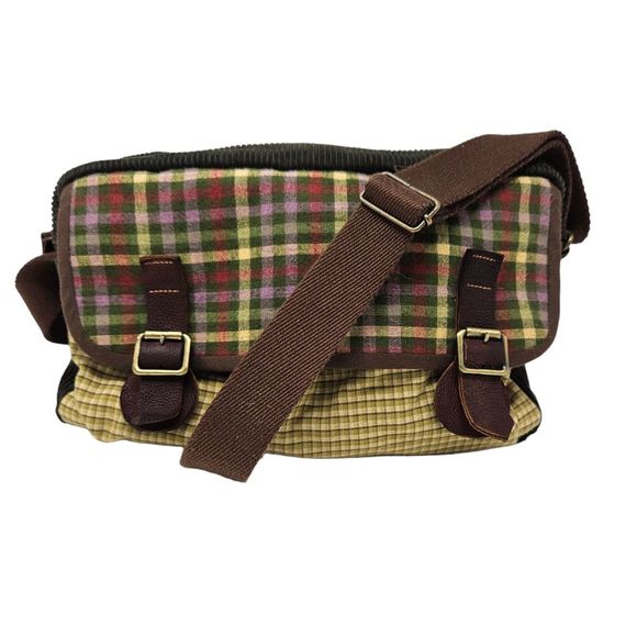 Aseismanos Handbags - ASEISMANOS Crossbody Bag Plaid Corduroy Rectangle Handcrafted Made in Spain Cute